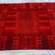 Carpet 1970 pop design geometric red background wool 229 cm x 170 cm