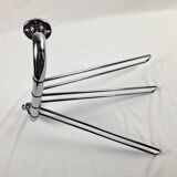 Vintage space age chrome coat/towel rack