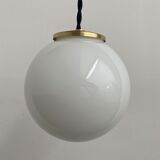Lot 3 vintage opaline hanging lamps