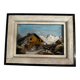 Alpine Table Vintage 1950s Carved and Painted Wood Signed W. Rosso