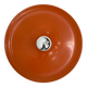 Honsel orange space age disc lamp , 1970s selected by Charlotte perriand