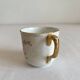 Polychrome iron earth coffee cup KG Lunéville