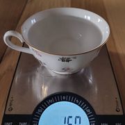 4 cups and saucers in porcelain from Bavaria