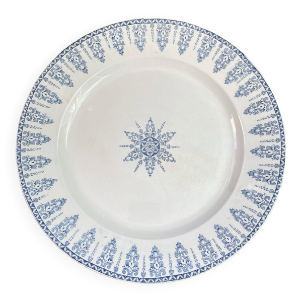 Plat de service, terre de fer, collection Annam, Gien