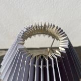 Ceramic pleated ball lamp in sky blue