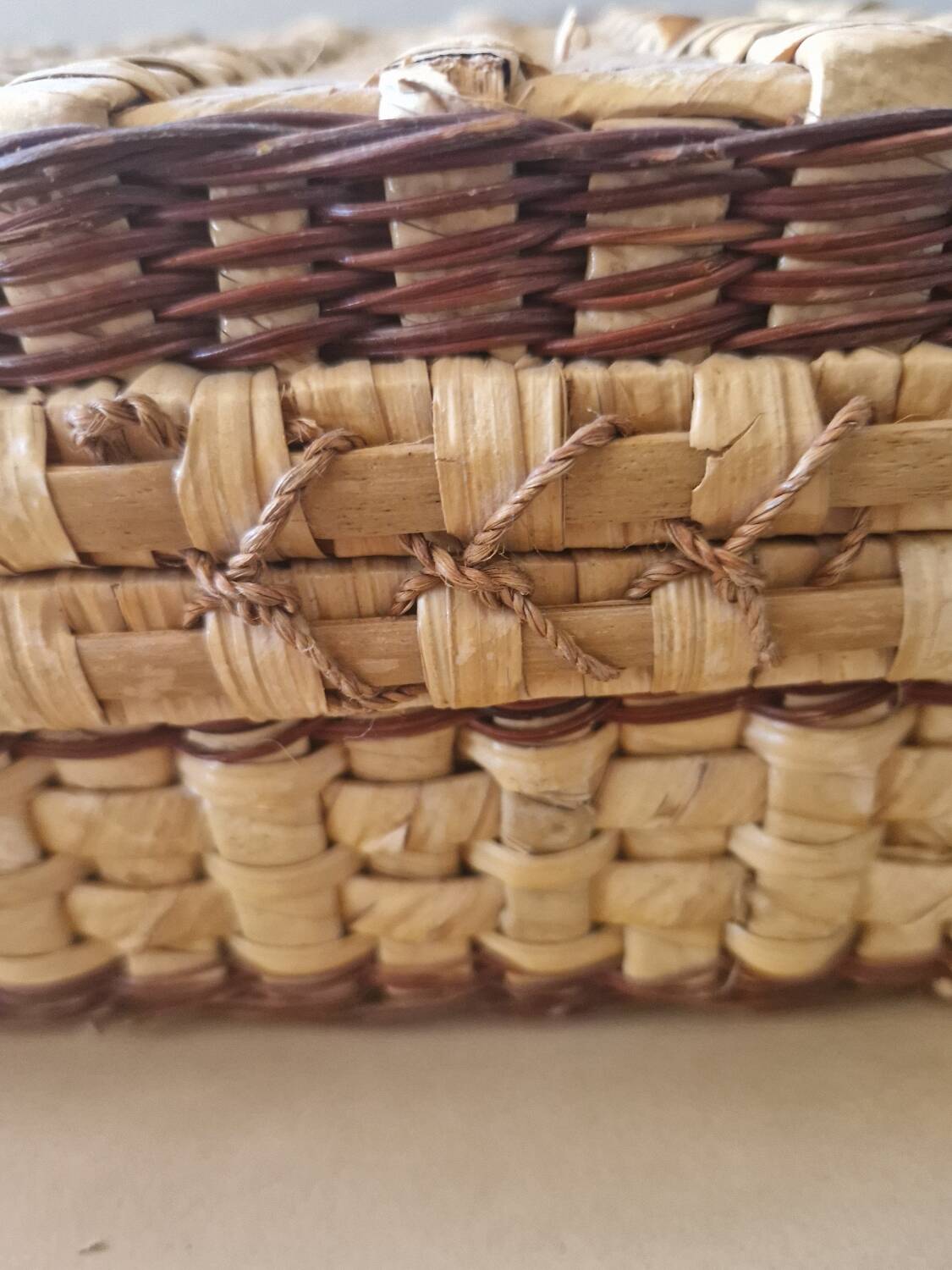 Rattan suitcase, 1950s