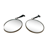 Pair of round mirrors 30cm