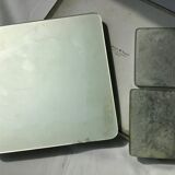 Under the plate and bevelled mirror bottles