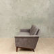 Mid-century four seater sofa in italian velvet