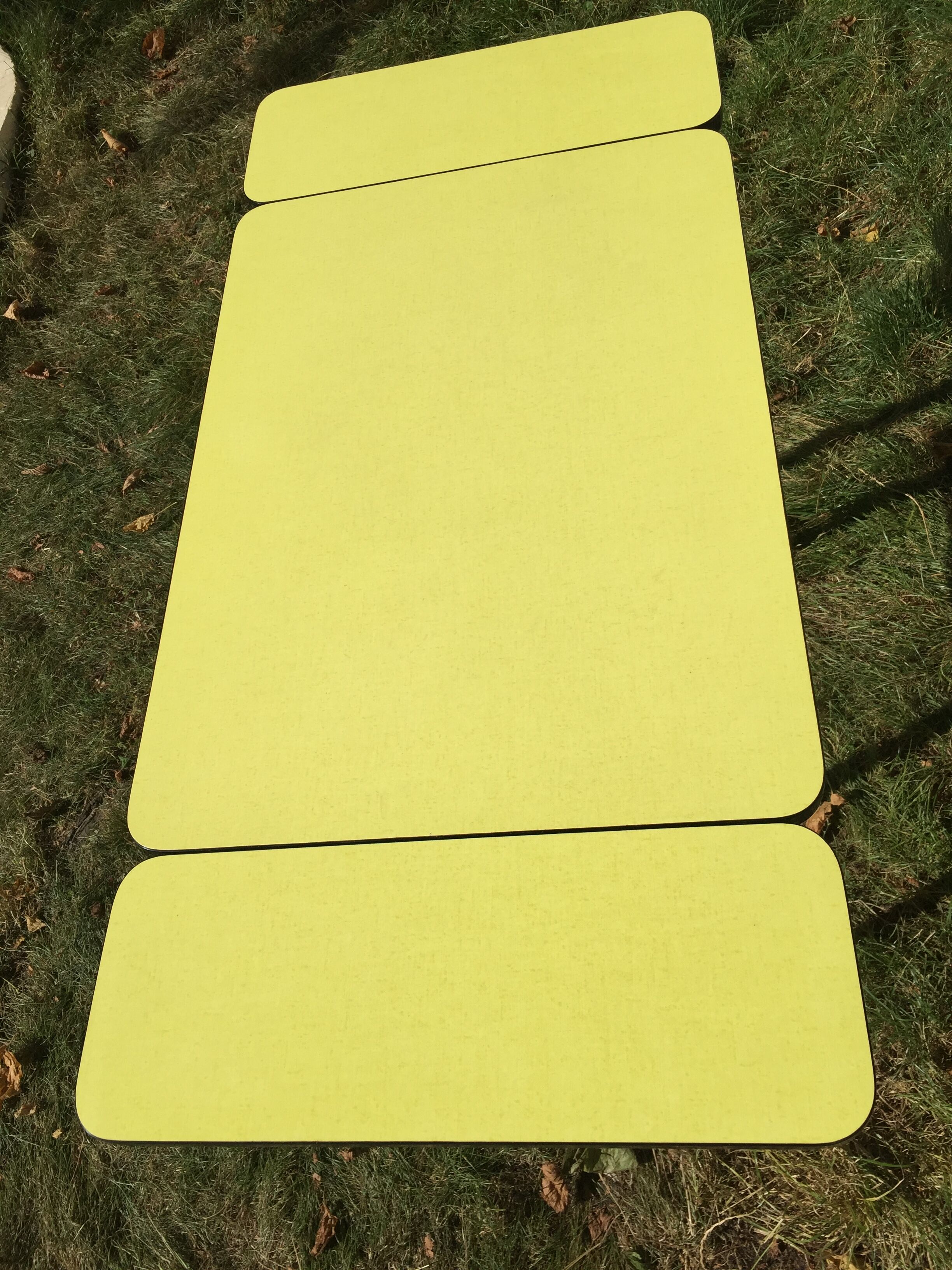 Bright yellow formica small model