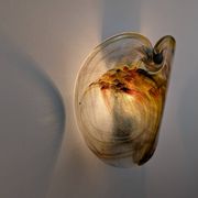 Holmegaard glass wall lamp by Per Lütken, Denmark, 1970s