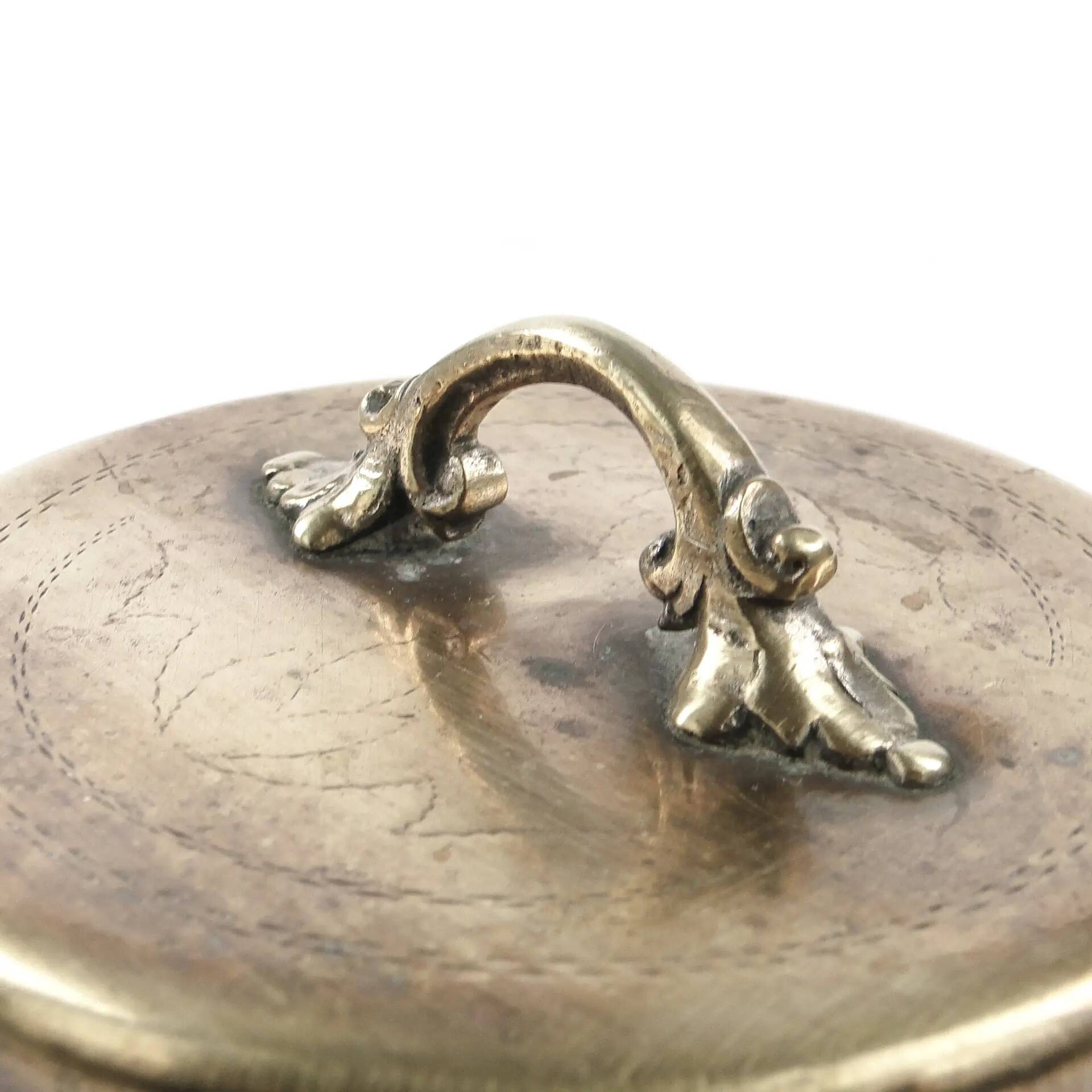 Art Nouveau sugar bowl, silver-plated brass, Hungary, early 20th century