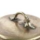 Art Nouveau sugar bowl, silver-plated brass, Hungary, early 20th century