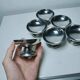 6 Vintage Stainless Steel Ice Cream Bowls | Antique Metal Sorbet Cups | Retro Design Ice Cream | Bistro Kitchen Table Decor | Gift Idea