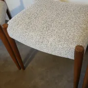 Set of 5 Scandinavian chairs from the 1960s.