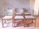 6 Danish Farstrup vintage chairs from the 1960s in solid beech.
