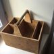 Storage basket the 1950s vintage wooden
