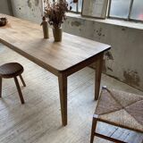 XL farmhouse table in beech and pine 3m