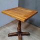 Square solid wood bistro table