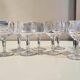 9 verres à vin guillochés déb. XXème