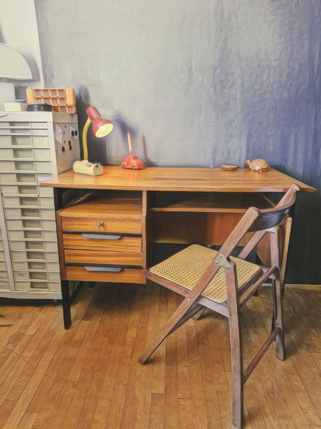 Bureau moderniste teck 1950,60