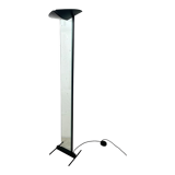 Glass and metal floor lamp 1980, Autograph