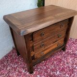 Brutalist elm chest of drawers