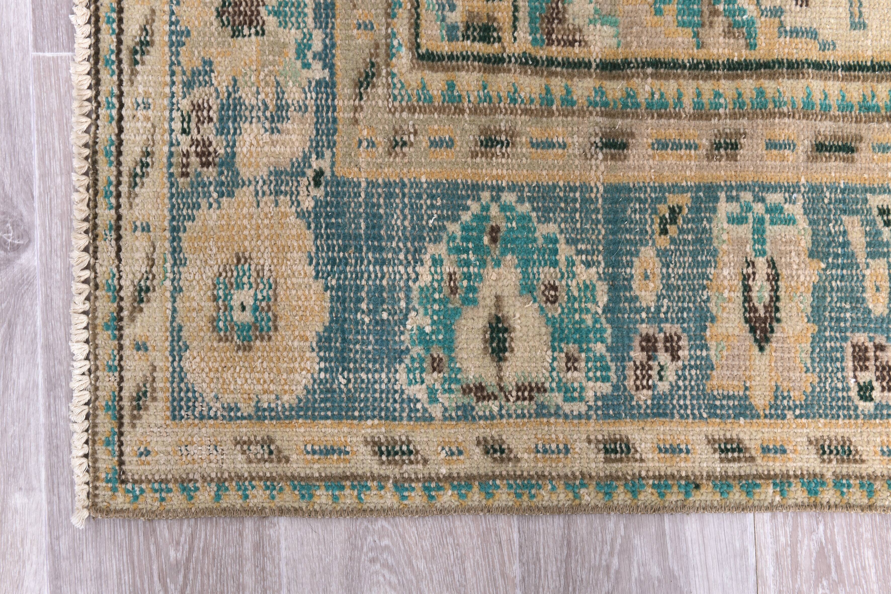 7x9  Orange &  Blue Turkish Area Rug 207x289Cm SK 240623