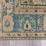 7x9  Orange &  Blue Turkish Area Rug 207x289Cm SK 240623