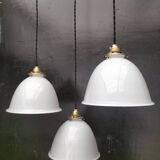 Opaline pendant lights