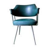 Green skai armchair