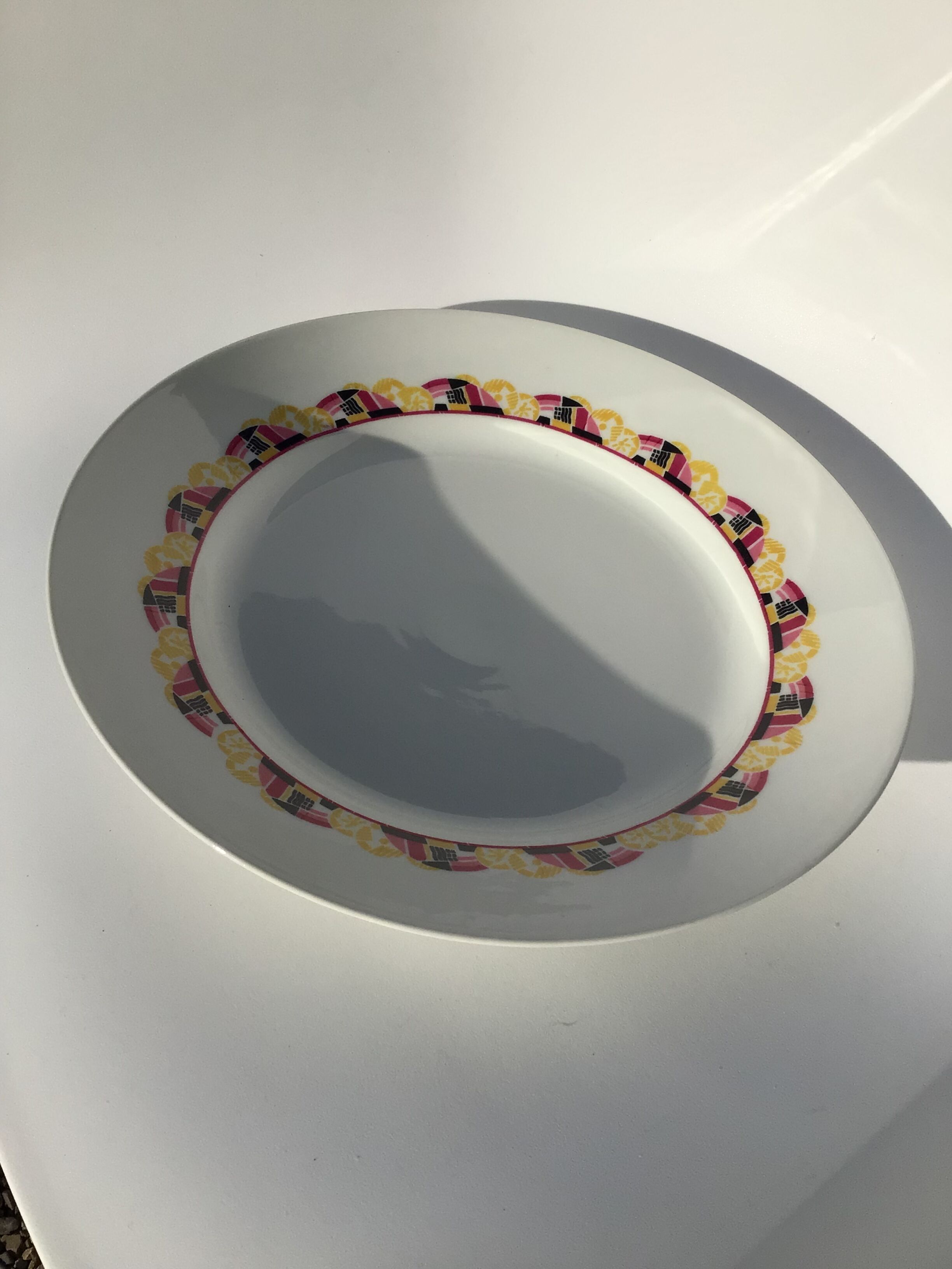 Hollow dish Limoges porcelain art deco