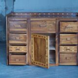 Arts & crafts solid wood sideboard/chest of drawers - France 1950