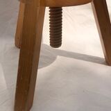 Tripod workshop stool with screws, 1970