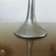 Modernist free-form candle holder in cast aluminum 1970