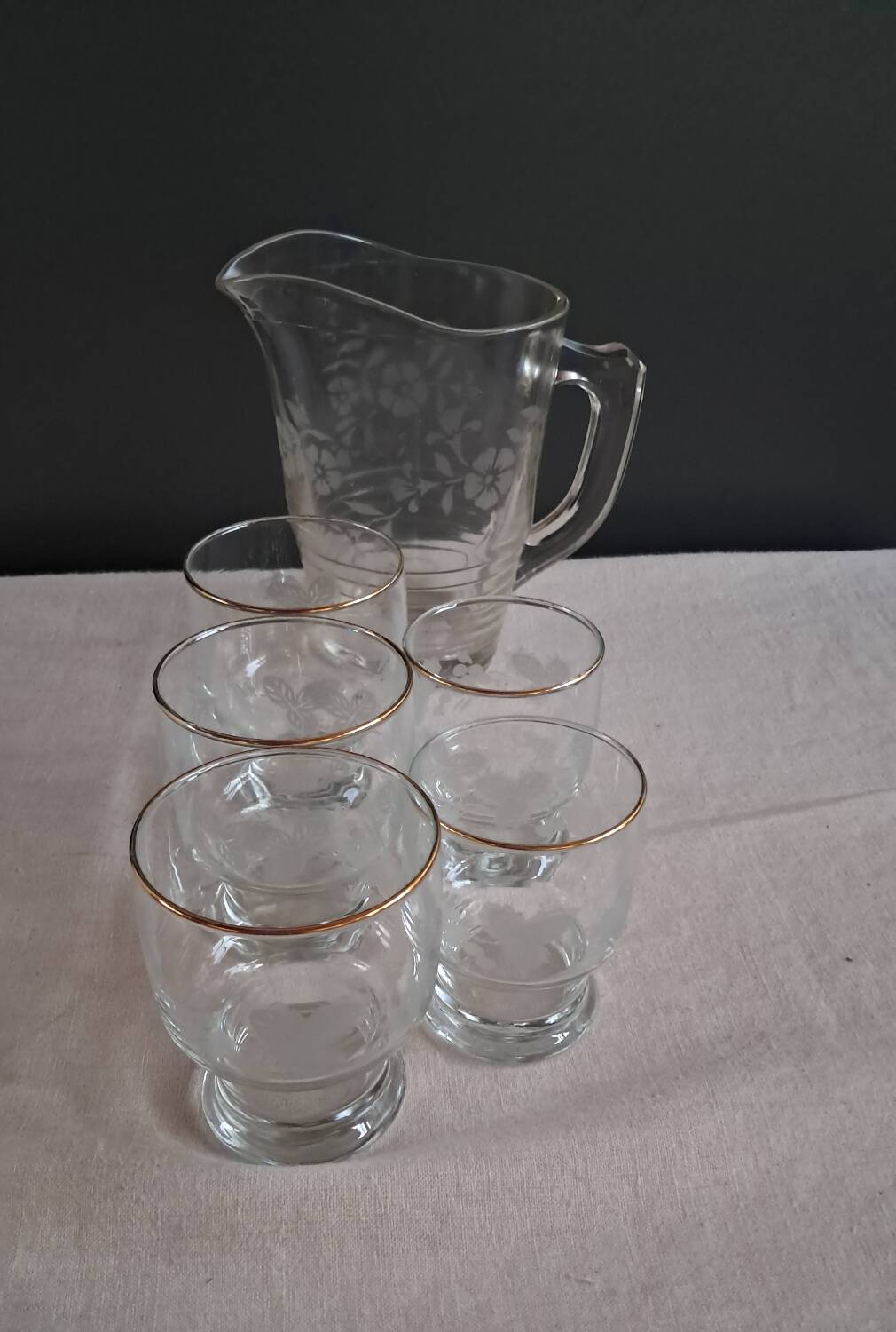 Carafe et verres