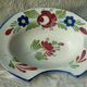 Plat a barbe barbier en faience de st clement fin 19 eme