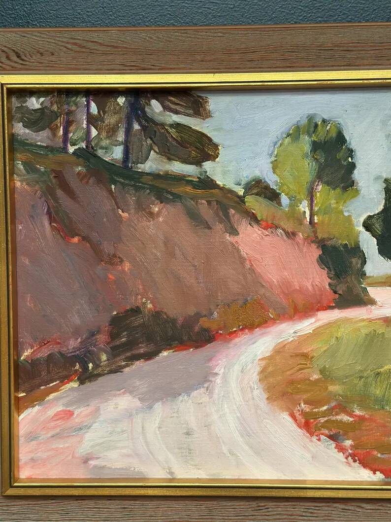 Original Danish Oil on Canvas – “Varm dag, Frankrike”  by Bente Bjerregaard