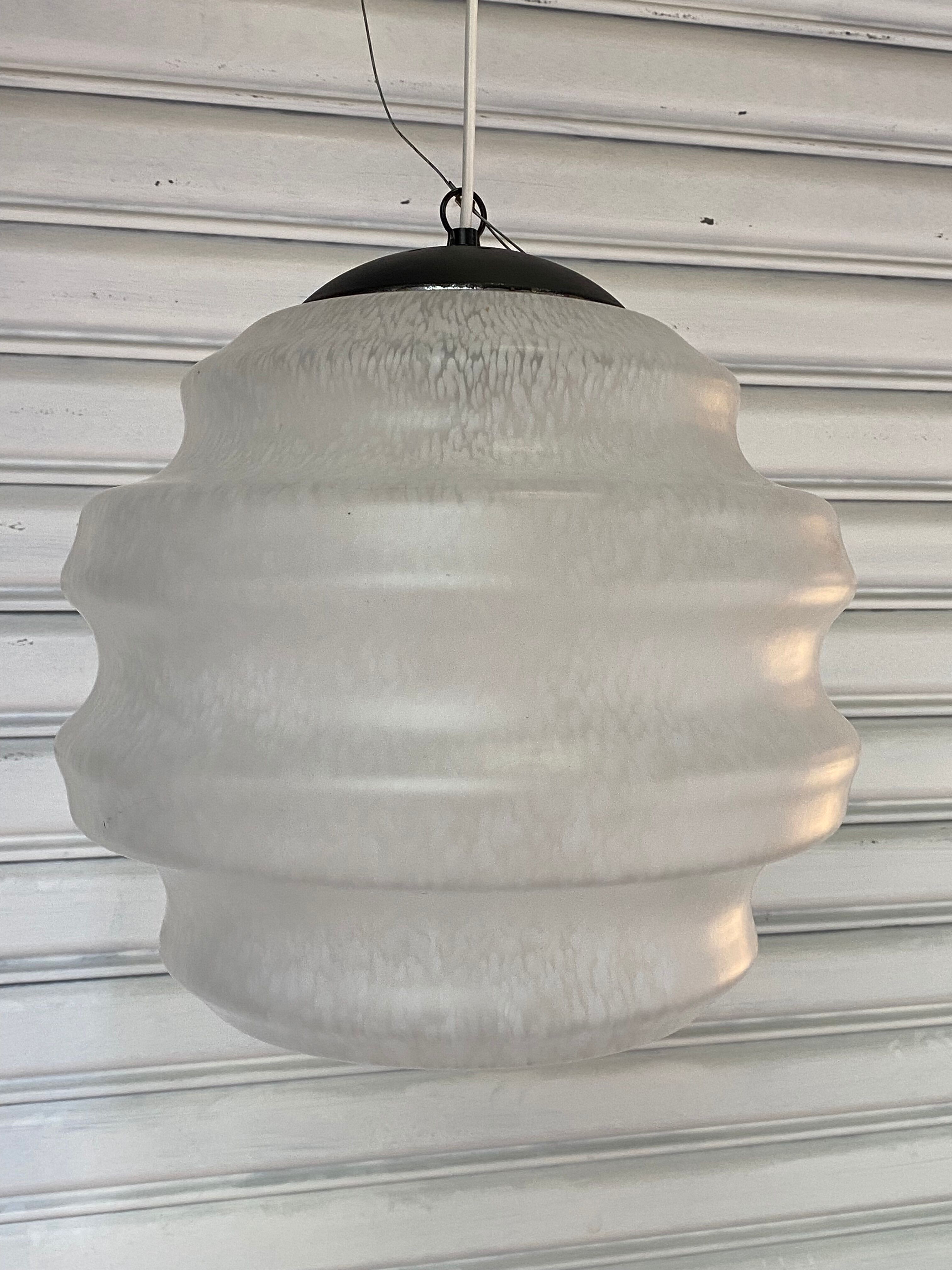 Murano glass chandelier Mazzega - 80s