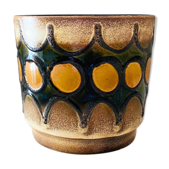 Vintage Planter 806-19, Fat Lava Planter, Mid Century Home Decor, 70's