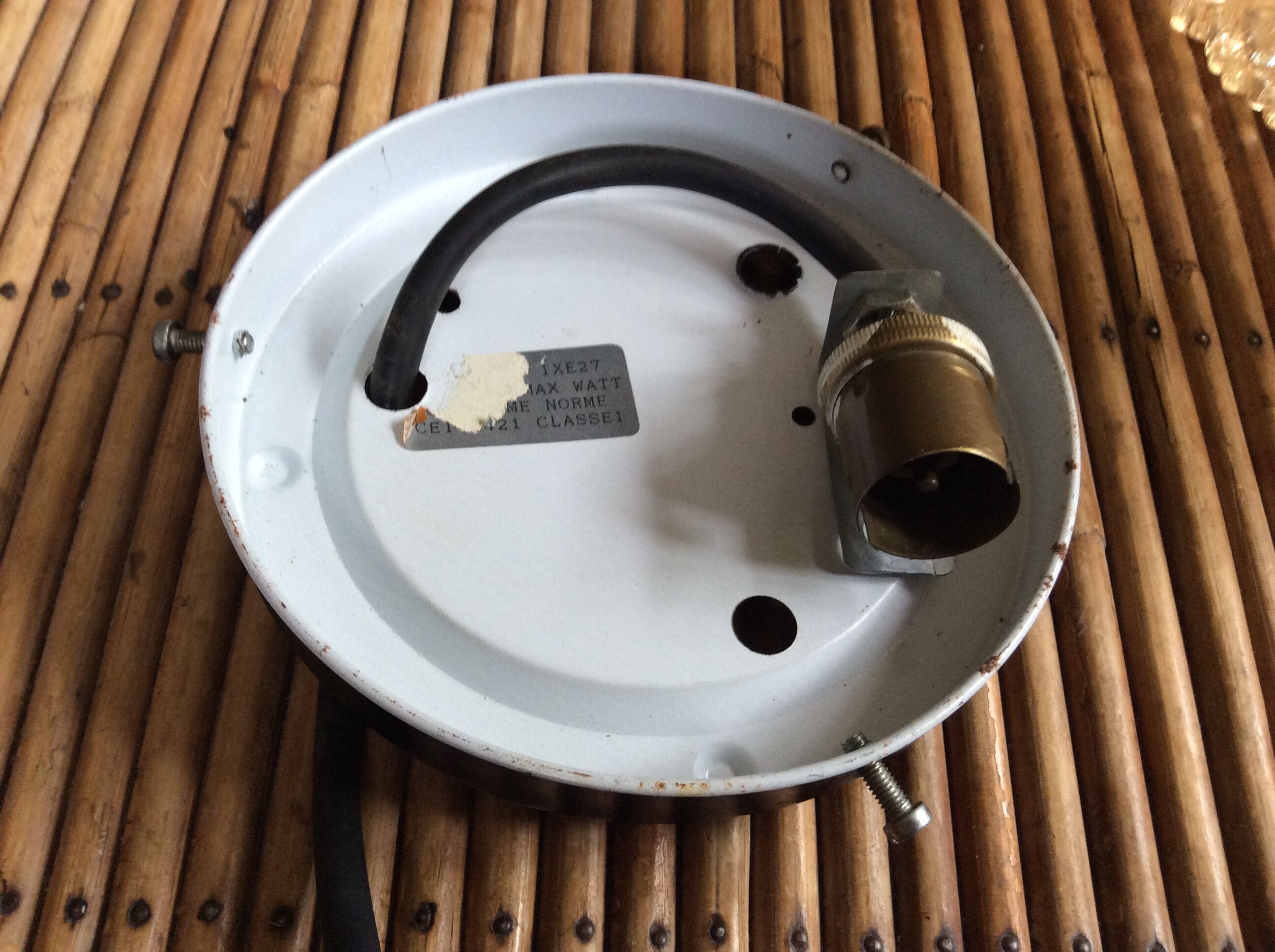 Molded glass ceiling light