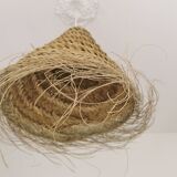 Suspension Dalia en Halfa Tressé – 40×45 cm – Fabrication Artisanale Maroca