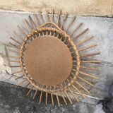 Rattan mirror