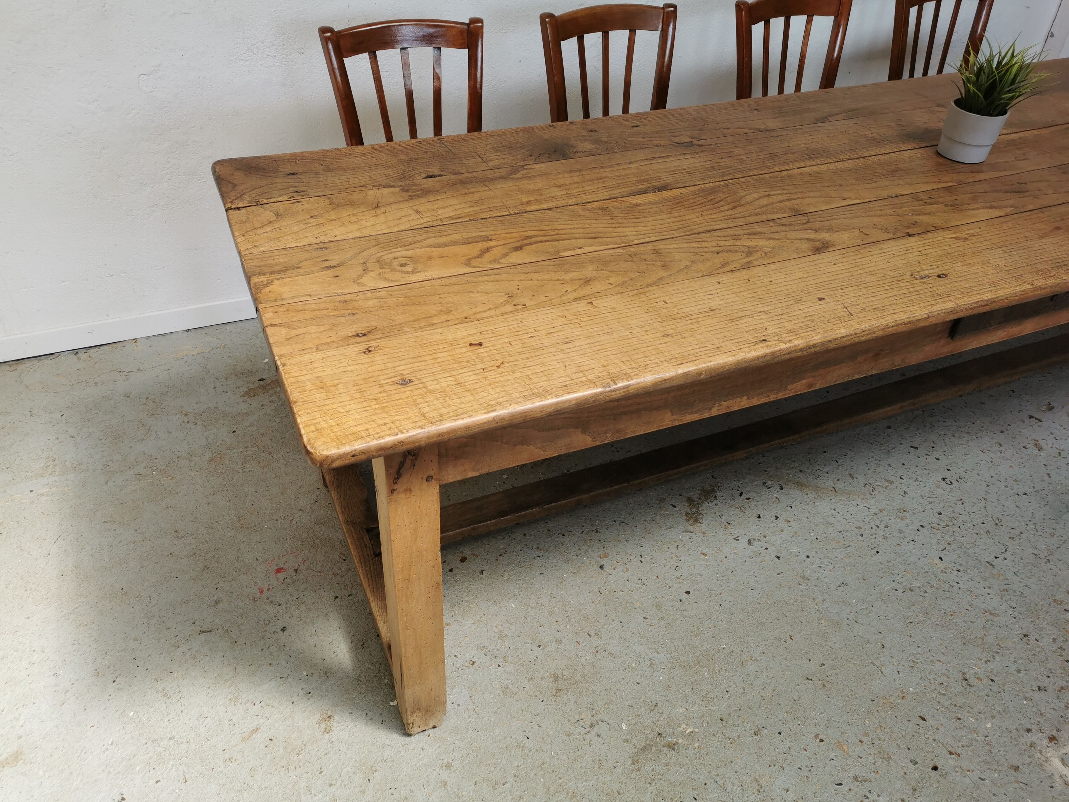 Table de ferme en chêne 260cm