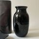 Large ovoid vase circa 1950 in tenmoku glazed ceramic