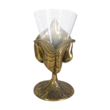 Golden brass chalice