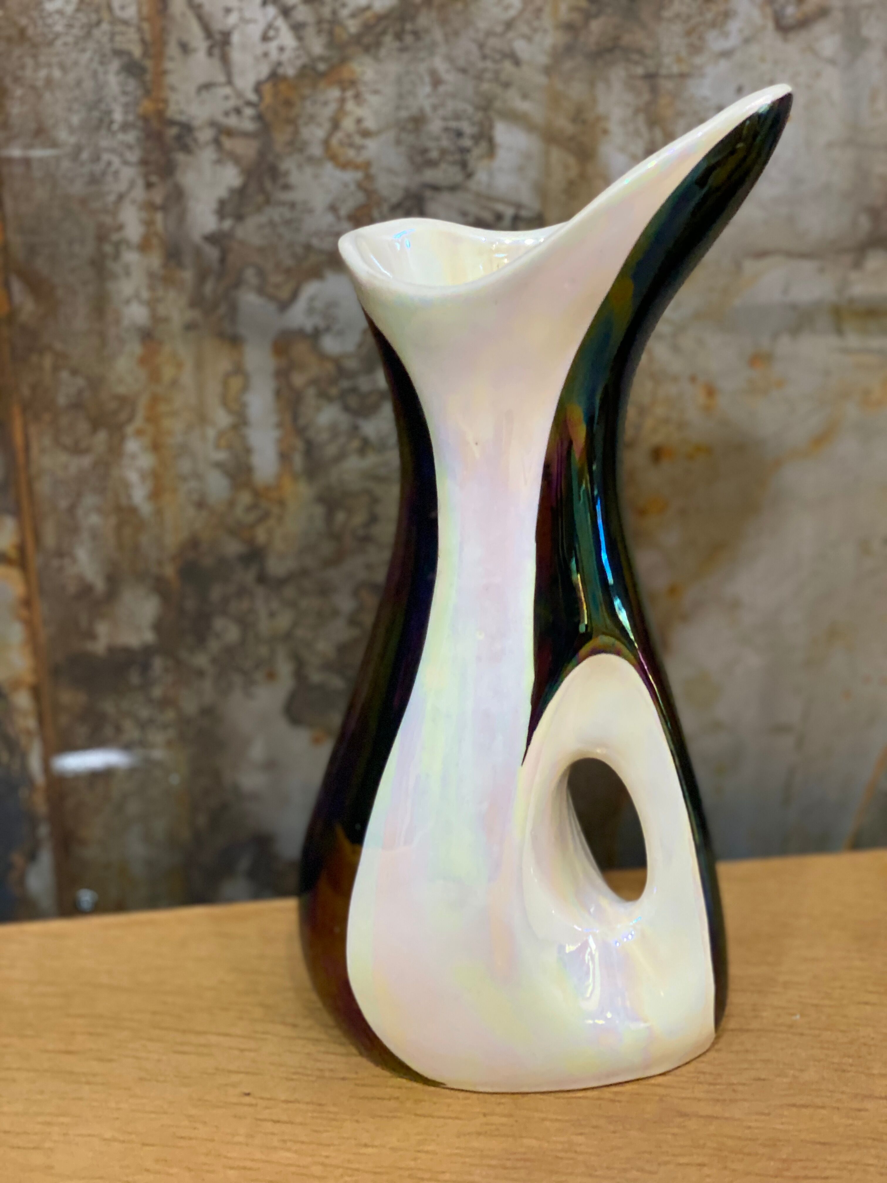 Signed glazed ceramic vase