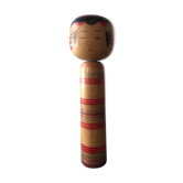 Poupée de Kokeshi japonaise peinte à la main des années 1950 en bois