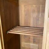 Solid oak cloakroom with 2 doors