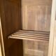 Solid oak wardrobe with 2 doors
